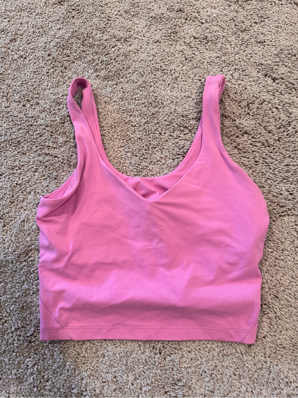 lululemon athletica Pink V-Neck Sports Bralette
